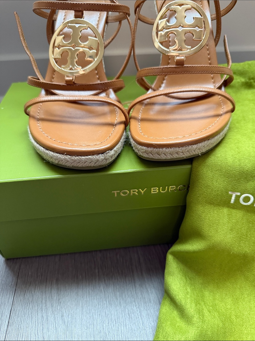 Tory Burch Espadrille Wedge Sz 8